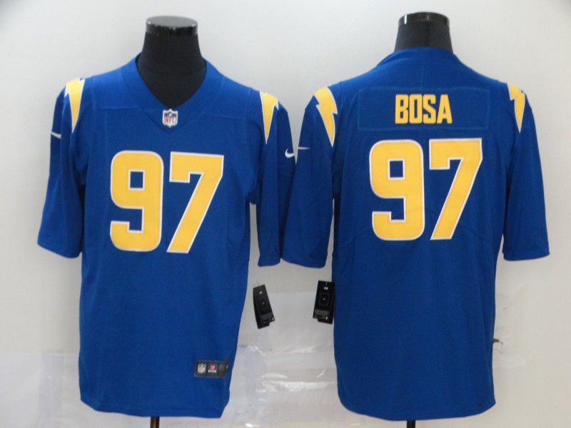 Men Los Angeles Chargers 97 Bosa Blue Nike Vapor Untouchable Stitched Limited NFL Jerseys